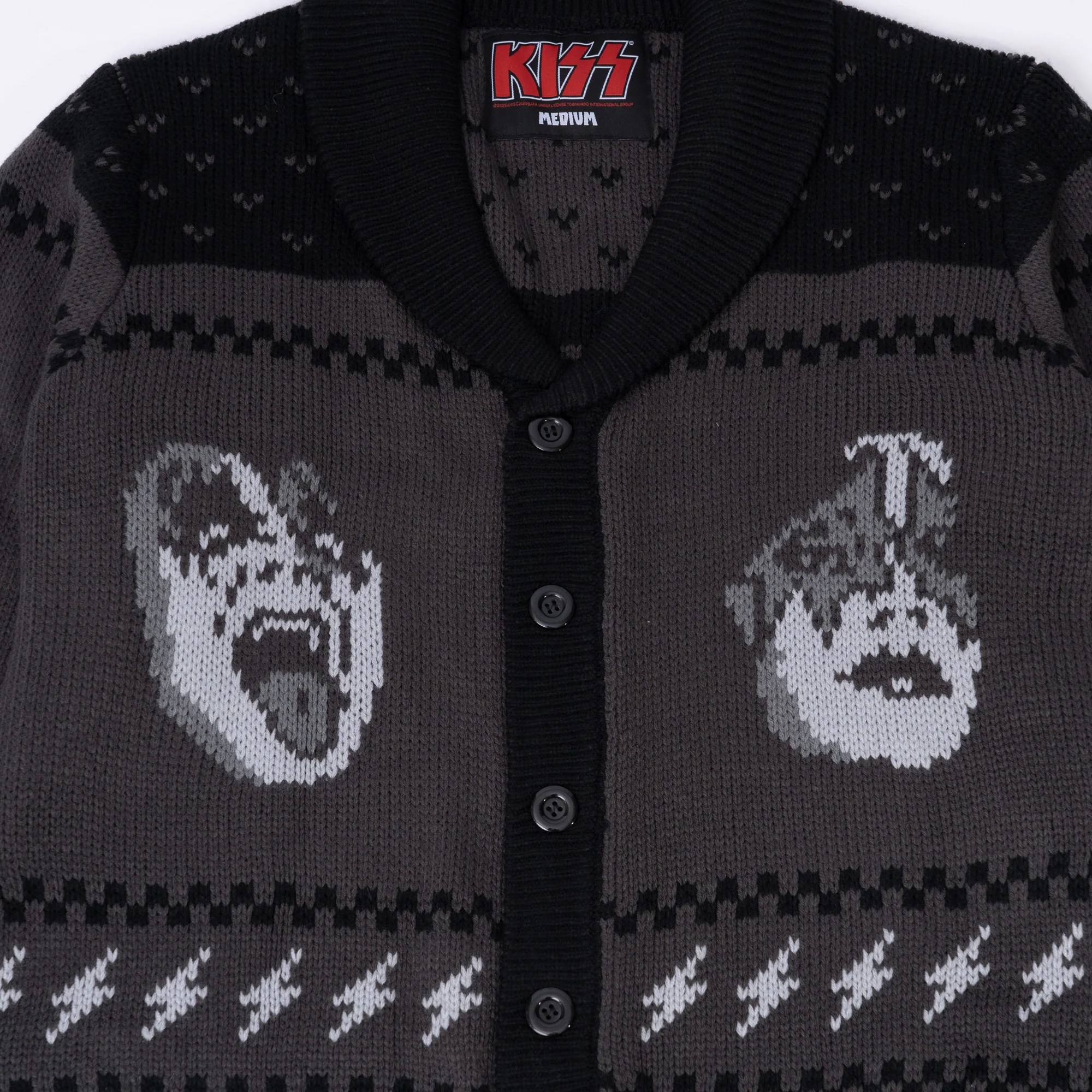 KISS Faces Cardigan