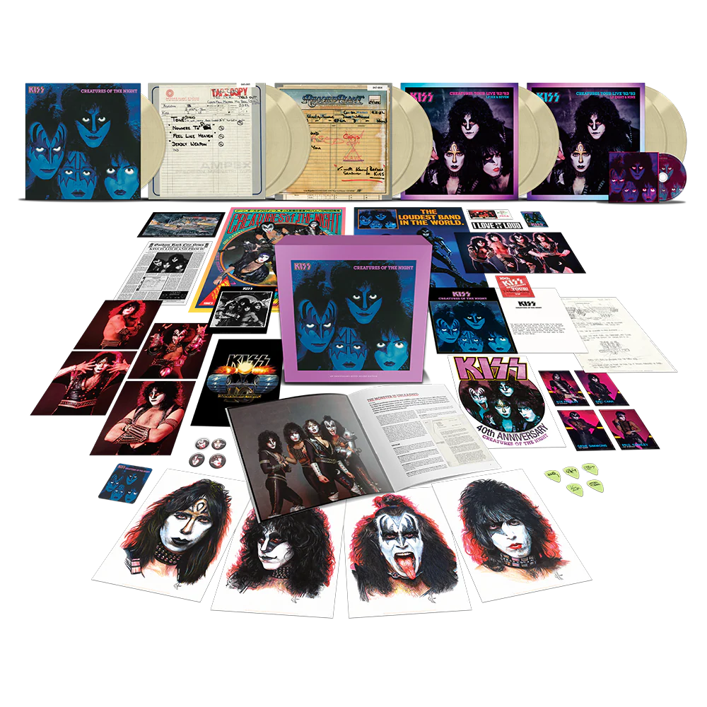 Creatures Of The Night 40th Anniversary 9LP Super Deluxe (Limited Edition Glow-In-The-Dark Vinyl)