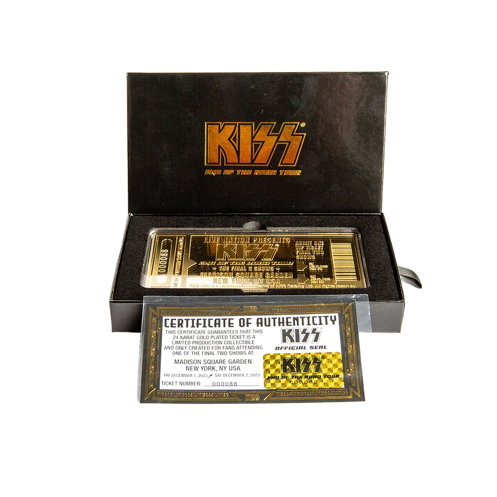 Limited Edition KISS Final Shows Golden Ticket